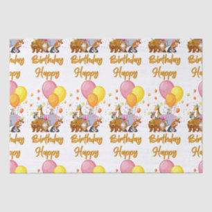 Happy Birthday Animal Collection Tissue Paper Seidenpapier