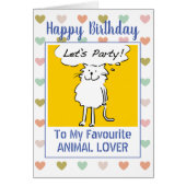 Happy Birthday Animal Lover (Vorne)