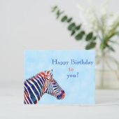 Happy Birthday Animal Lover Postcard Postkarte (Stehend Vorderseite)