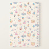 Happy Birthday Animals Elfenbein Notizblock (Rückseite)