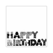 Happy Birthday Animals Letters Gummistempel (Prägung)