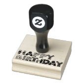 Happy Birthday Animals Letters Gummistempel (Stempel)