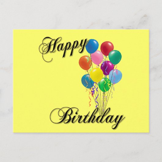 Happy Birthday - Anpassen Postkarte (Vorderseite)