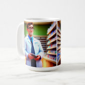 Happy Birthday Apotheker Kaffeetasse (Vorderseite Links)