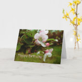 Happy Birthday - Apple Blossum Karte (Gelbe Blume)