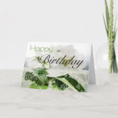 "Happy Birthday" Apple blüht Wasserkarte Karte (Vorderseite)