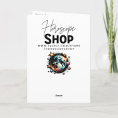 Happy Birthday Aquarius! Karte (Rückseite)