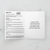 Happy Birthday Aquarius! Karte (Innenseite)