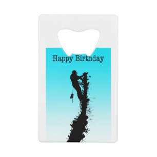 Happy Birthday Arborist Tree Chirurg Rigging Tree Geldbeutel Flaschenöffner