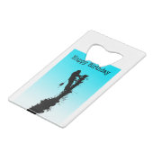 Happy Birthday Arborist Tree Chirurg Rigging Tree Geldbeutel Flaschenöffner (Vorderseite Schrägansicht)