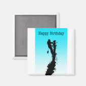Happy Birthday Arborist Tree Chirurg Rigging Tree Magnet (Vorderseite/Rückseite)