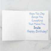 Happy Birthday Arrowhead Card Dankeskarte (Innenseite)