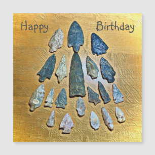 Happy Birthday Arrowhead Magnetkarte