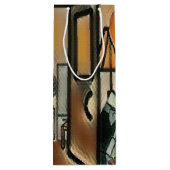 Happy Birthday Art Geschenktüte Für Weinflaschen (Rückseite)