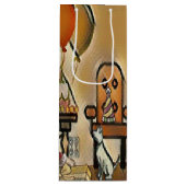 Happy Birthday Art Geschenktüte Für Weinflaschen (Vorderseite)