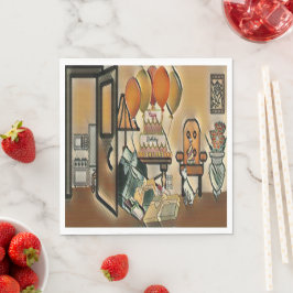 Happy Birthday Art Serviette