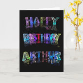 Happy Birthday Arthur Card Karte (Gelbe Blume)