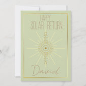 Happy Birthday Astrologie Karte (Vorderseite)