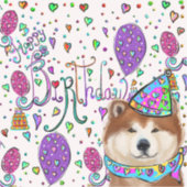 HAPPY BIRTHDAY AUFKLEBER (Vorderseite)