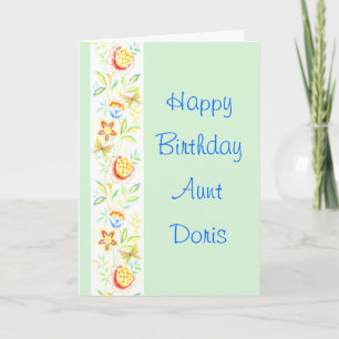 Happy Birthday Aunt Doris Karte