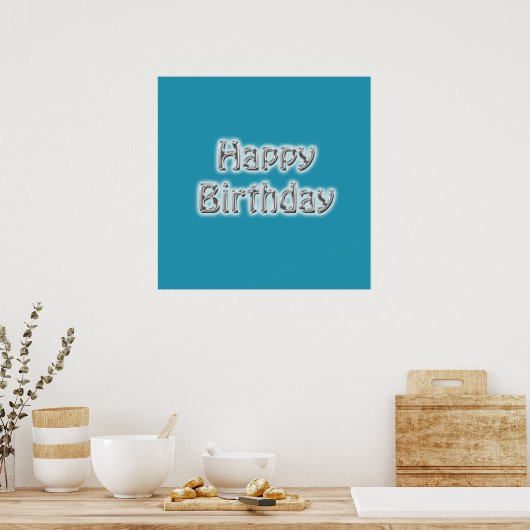 Happy Birthday Autograph Poster (Küche)