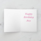 Happy Birthday ava Karte (Innenseite)