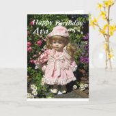 Happy Birthday ava Karte (Gelbe Blume)