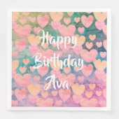 Happy Birthday #Ava Party Servietten von DAL (Vorderseite)