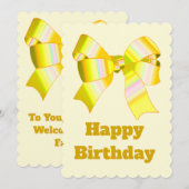 Happy Birthday Baby Card Einladung (Vorne/Hinten)