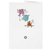 Happy Birthday Baby Card farbenfrohe geometrische  (Hinten)