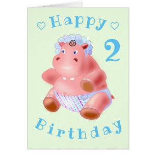 Happy Birthday Baby Card Happy Baby Hippo