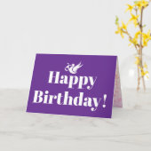 Happy Birthday Baby Faltkarte Karte (Gelbe Blume)