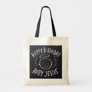 Happy Birthday Baby Jesus - Chalkboard Weihnachten Tragetasche