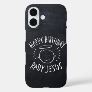 Happy Birthday Baby Jesus - Christliche Weihnachte iPhone 16 Hülle