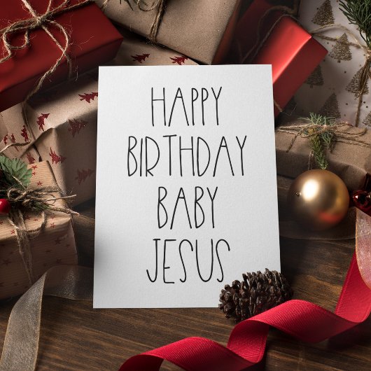 Happy Birthday Baby Jesus lustige Weihnachten