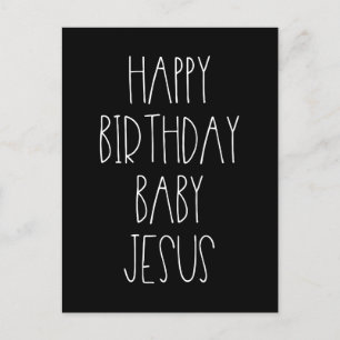 Happy Birthday Baby Jesus lustige Weihnachten Postkarte