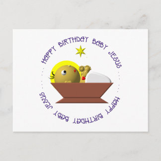 Happy Birthday Baby Jesus Postkarte