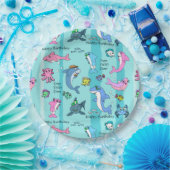 Happy Birthday Baby Shark Doo Doo Doo Doo Party Pappteller (Party)