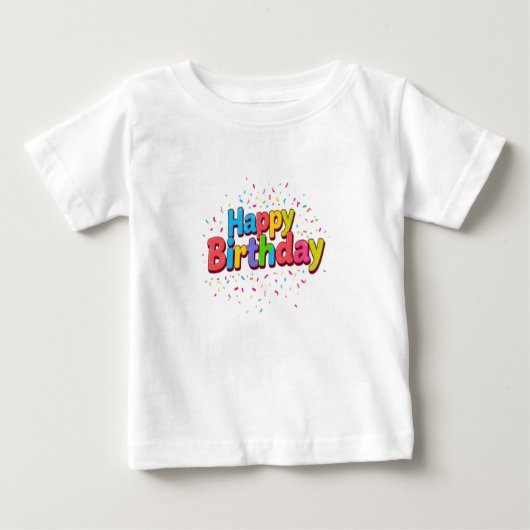 Happy Birthday Baby T-shirt (Vorderseite)