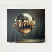 Happy Birthday Backdrop Wandteppich (Vorderseite (Horizontal))