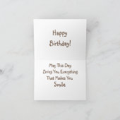 Happy Birthday Backhoe Karte (Innenseite)