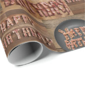 Happy Birthday Bacon Geschenkpapier, Bacon, Seiner Geschenkpapier (Rolleneckpunkt)