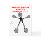Happy Birthday Badminton Player