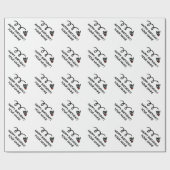 Happy Birthday Badminton-Spieler Shuttleservice Geschenkpapier (Flach)