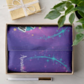 Happy Birthday Ballerina Galaxy Personalisiert Seidenpapier (Geschenk)