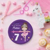 Happy Birthday Ballerina Pappteller (Party)