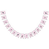 Happy Birthday Ballet Shoe Blume Wimpelkette (Alle)