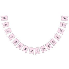 Happy Birthday Ballet Shoe Blume Wimpelkette