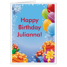 Happy Birthday Ballons and Presents