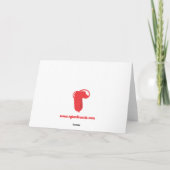 Happy Birthday Ballons Karte (Rückseite)